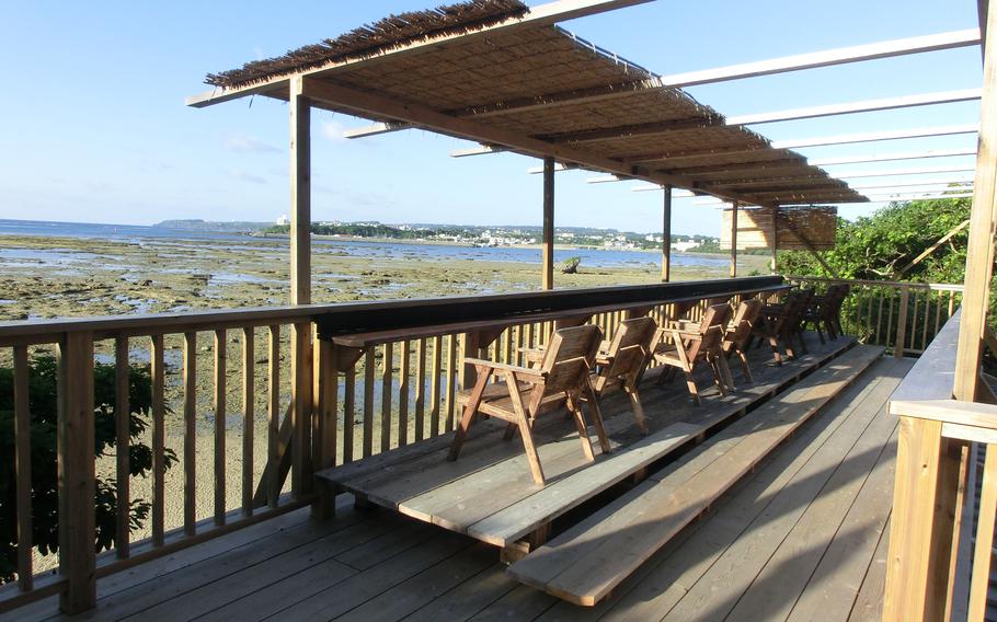 The ocean view from the terrace.